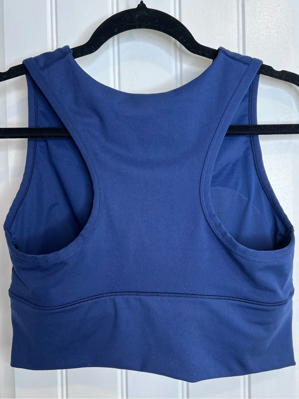 All‎ in Motion Navy High Neck Sleeveless Crop Top. Size Large. NWT.